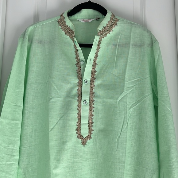Men’s kurti size 40 pista color - Picture 2 of 4